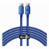 BASEUS CRYSTAL SHINE CABLE SHINE TYPE-C TO TYPE-C 2M 100W 5A BLUE