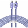 BASEUS CRYSTAL SHINE CABLE SHINE TYPE-C TO TYPE-C 2M 100W 5A PURPLE