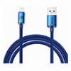 BASEUS CRYSTAL SHINE CABLE USB TO LIGHTNING 2.4A 2M BLUE