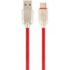 CABLEXPERT CC-USB2R-AMCM-2M-R PREMIUM RUBBER TYPE-C USB CHARGING AND DATA CABLE 2M RED