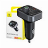 BASEUS TRANSMITER FM T-TYPE S-09 PRO BLUETOOTH MP3 CAR KIT + CHARGER BLACK