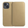 DUAL POCKET BOOK FOR IPHONE 15 PLUS GOLD