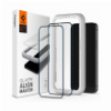 SPIGEN TEMPERED ALM GLASS FC FOR IPHONE 12 / 12 PRO BLACK 2 PCS