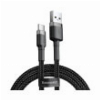 BASEUS CABLE CAFULE TYPE-C 3A 0.5M GREY BLACK