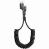 BASEUS CABLE FISH EYE SPRING TYPE C 2A 1M BLACK