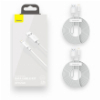 BASEUS SIMPLE WISDOM DATA CABLES 2 PIECES SET USB TO LIGHTNING 2.4A 1.5M WHITE