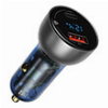 BASEUS PARTICULAR DIGITAL DISPLAY QC+PPS DUAL QUICK CHARGER CAR CHARGER 65WATT GREY