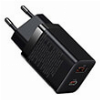 BASEUS SUPER SI PRO QUICK CHARGER USB + TYPE-C 30W BLACK