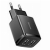 BASEUS UNIVERSAL WALL CHARGER MINI DUAL-U 2X USB 2.1A 10.5W BLACK