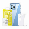 BASEUS IPHONE 14 PLUS SUPER CERAMIC TRANSPARENT GLASS CASE + TEMPERED GLASS SET