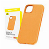 BASEUS IPHONE 15 CASE FAUXTHER SERIES ORANGE