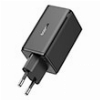 BASEUS GAN6 PRO FAST CHARGER 65W 2X USB + 2X TYPE-C CLUSTER BLACK+ 1M 100W CABLE