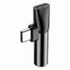 BASEUS L41 TYPE-C TO TYPE-C FEMALE CONNECTORS + 3.5 MM FEMALE ADAPTER BLACK