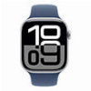APPLE WATCH 10 GPS ALUMINIUM SILVER MWWA3 42MM DENIM SPORT BAND S/M