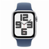 APPLE WATCH SE 2024 ALUMINIUM SILVER 40MM MXEC3 DENIM SPORT BAND S/M