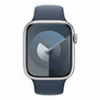 APPLE WATCH SERIES 9 MR9E3 45MM SILVER ALUMINIUM CASE WITH STORM BLUE SPORT BAND M/L
