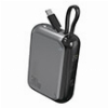 4SMARTS POWERBANK 10000MAH 30W USB + TYPE-C WITH CABLE SPACE GREY