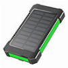 LOGILINK PA0303 SOLAR POWER BANK 8000MAH FLASHLIGHT, 2X USB-A, GREEN-BLACK