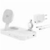 4SMARTS CHARGING STATION TRIDENT QI2 MFI FAST CHARGER APPLE WATCH WHITE