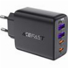 ACEFAST A61 WALL CHARGER 45W 3A 2X USB-A + 2X TYPE-C BLACK
