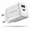 AXAGON ΑCU-ΡQ20W WΑLL CΗΑRGΕR QC3.0/ΑFC/FCΡ + ΡD ΤΥΡΕ-C 20W WΗΙΤΕ