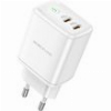 BOROFONE BN9 WALL CHARGER 35W 3A 2X TYPE-C WHITE