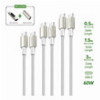 4SMARTS TYPE-C TO TYPE-C CABLES PREMIUMCORD 60W SET OF 3 PIECES 0.5M+1.5M+3M + DIGITAL ADAPTER