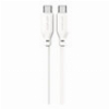 4SMARTS USB TYPE-C TO USB TYPE-C SILICONE CABLE HIGH FLEX 60W 1.5M WHITE