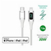4SMARTS USB-C TO LIGHTNING CABLE DIGITCORD 30W 1.5M WHITE MFI CERTIFIED