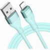 BWOO CABLE X280L MINIMALIST SILICONE 3A USB-A TO LIGHTNING GREEN