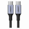 CHARGING CABLE UGREEN US316 TYPE-C/TYPE-C BLACK 1M 70427 5A