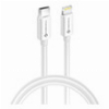 FORCELL CABLE TYPE C TO LIGHTNING 8-PIN MFI 3A/9V 30W (MAX) 1M WHITE