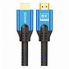 SAVIO CL-169 HDMI CABLE (M) V2.1 5M 8K COPPER BLUE-BLACK GOLD CONNECTORS