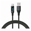 SAVIO CL-172 USB TYPE C ? USB TYPE C CABLE WITH DIGITAL DISPLAY 3A 1M