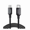UGREEN CHARGING CABLE LIGHTNING MFI US171 18W PD TYPE-C/I6 BLACK 1M 60751 3A