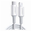 UGREEN CHARGING CABLE MFI US171 18W PD TYPE-C TO LIGHTNING I6 WHITE 1M 10493 3A