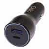 OSIO OTU-5913B ΔΙΠΛΟΣ ΦΟΡΤΙΣΤΗΣ ΑΥΤΟΚΙΝΗΤΟΥ FAST CHARGE ΜΕ USB TYPE-C ΚΑΙ USB TYPE-A 36 W