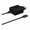 SAMSUNG WALL CHARGER TA845 45W 1X TYPE-C WITH TYPE-C CABLE BLACK BULK