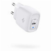 SPIGEN POWERARC ARCSTATION PRO WALL CHARGER WHITE (GAN/1-PORT/USB-C PD3.0 20W)