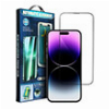 5D FULL GLUE TEMPERED GLASS FOR IPHONE 15 BLACK + APPLICATOR
