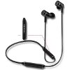 QOLTEC 50816 SPORTS IN-EAR HEADPHONES WIRELESS BT PREMIUM WITH MICROPHONE MAGNETIC LONG LIFE BLACK