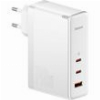 BASEUS WALL CHARGER GAN5 PRO 2XUSB TYPE-C + USB 140W WHITE