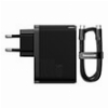 BASEUS WALL CHARGER GAN5 PRO TYPE-C + USB 100W + 1M CABLE BLACK