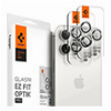SPIGEN GLASS TR EZ FIT OPTIK PRO 2 PACK WHITE TITANIUM FOR IPHONE 15 PRO/15 PRO MAX
