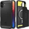 SPIGEN RUGGED ARMOR MAGSAFE MATTE BLACK FOR IPHONE 16 PLUS