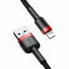 BASEUS CAFULE USB-A TO LIGHTNING CABLE 18W 2.4A 0.5M RED CALKLF-A19