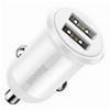 BASEUS GRAIN PRO CAR CHARGER 2X USB 4.8A 24W WHITE