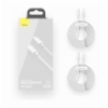 BASEUS SIMPLE WISDOM DATA CABLE KIT 2-PACK TYPE-C TO LIGHTNING PD 20W 5A 1.5M WHITE