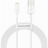 BASEUS SUPERIOR SERIES USB-A TO LIGHTNING CABLE 20W 2.4A 2M WHITE CALYS-C02