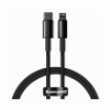 BASEUS TUNGSTEN GOLD FAST CHARGING DATA CABLE TYPE-C TO LIGHTNING PD 20W 1M BLACK